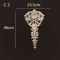 Carved Wood Corner Appliques Floral Furniture Onlays For Elegant Home Decoration 16