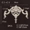 Carved Wood Corner Appliques Floral Furniture Onlays For Elegant Home Decoration 17