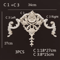 Carved Wood Corner Appliques Floral Furniture Onlays For Elegant Home Decoration 17