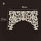 Carved Wood Corner Appliques Floral Furniture Onlays For Elegant Home Decoration 19