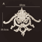 Carved Wood Corner Appliques Floral Furniture Onlays For Elegant Home Decoration 20