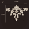 Carved Wood Corner Appliques Floral Furniture Onlays For Elegant Home Decoration 3