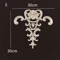 Carved Wood Corner Appliques Floral Furniture Onlays For Elegant Home Decoration 4