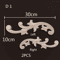 Carved Wood Corner Appliques Floral Furniture Onlays For Elegant Home Decoration 7
