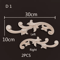 Carved Wood Corner Appliques Floral Furniture Onlays For Elegant Home Decoration 7