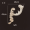 Carved Wood Corner Appliques Floral Furniture Onlays For Elegant Home Decoration 9