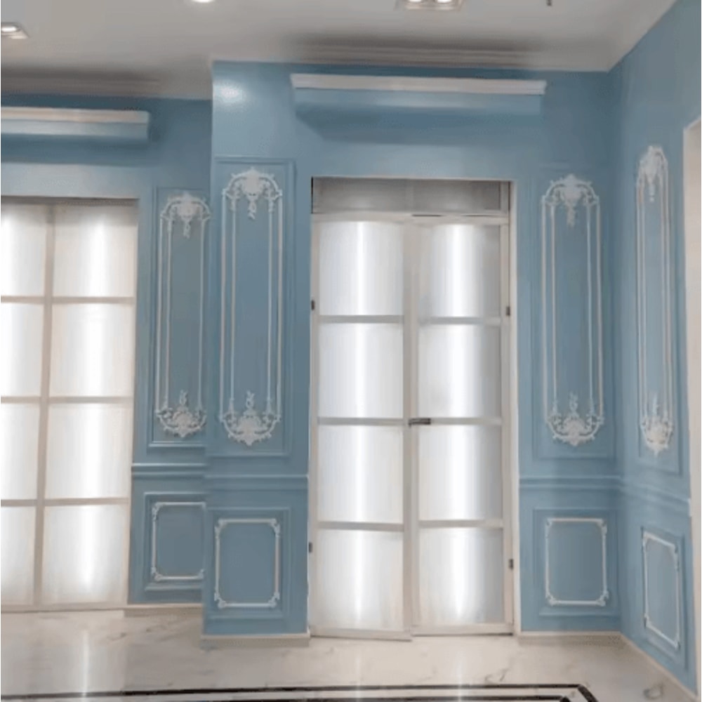 Carved Wood Corner Appliques Floral Furniture Onlays For Elegant Home Decoration 22