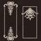 Carved Wood Corner Appliques Floral Furniture Onlays For Elegant Home Decoration 25