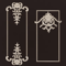 Carved Wood Corner Appliques Floral Furniture Onlays For Elegant Home Decoration 25