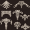 Carved Wood Corner Appliques Floral Furniture Onlays For Elegant Home Decoration 0