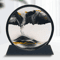 3D Moving Sand Art Frame Round Hourglass Sandscape Desktop Decor For Home Office 13