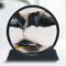 3D Moving Sand Art Frame Round Hourglass Sandscape Desktop Decor For Home Office 13