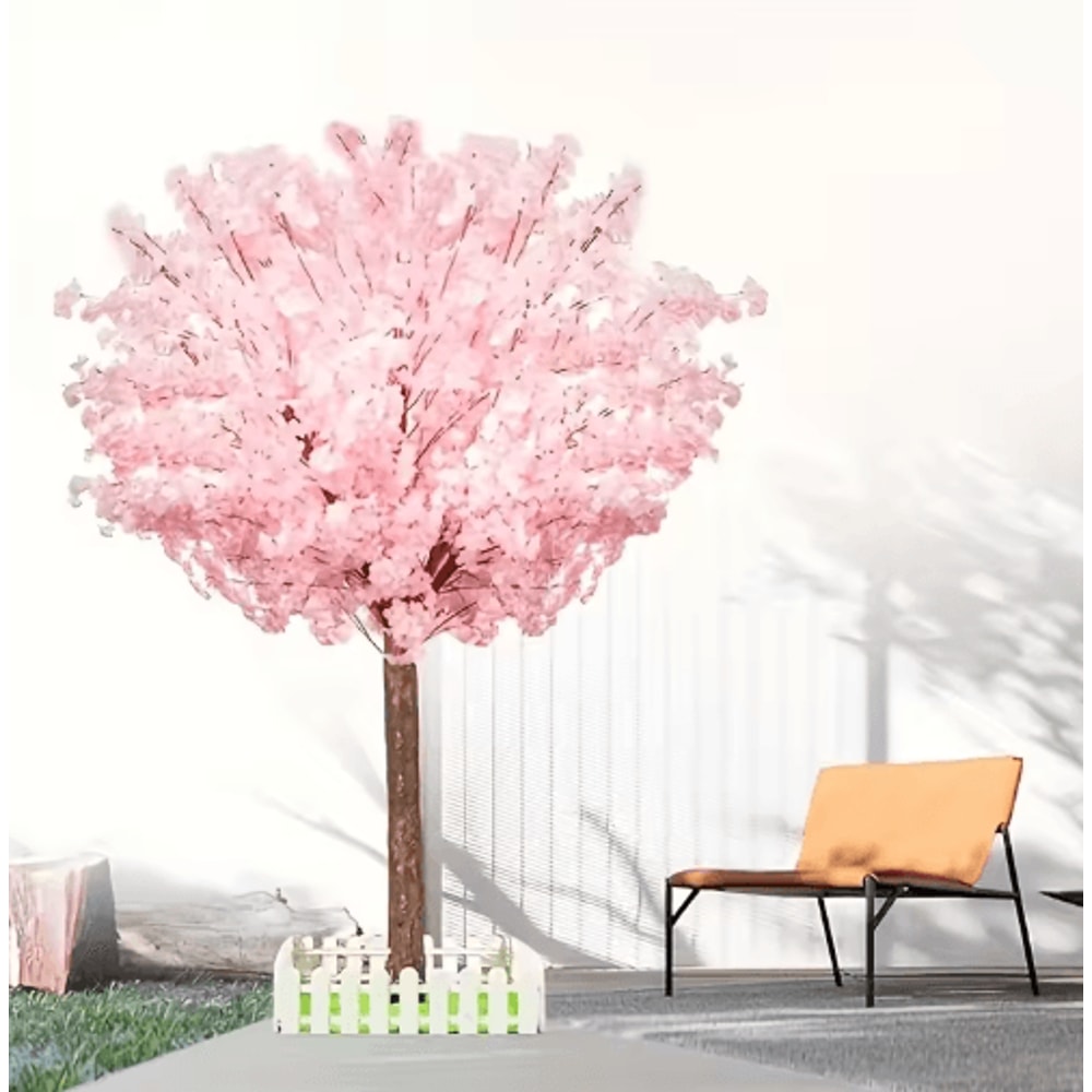 Artificial Cherry Blossom Tree Pink Sakura Decorative Tree For Weddings Parties Home Decor 2