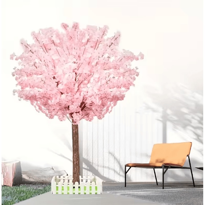 Artificial Cherry Blossom Tree Pink Sakura Decorative Tree For Weddings Parties Home Decor 2