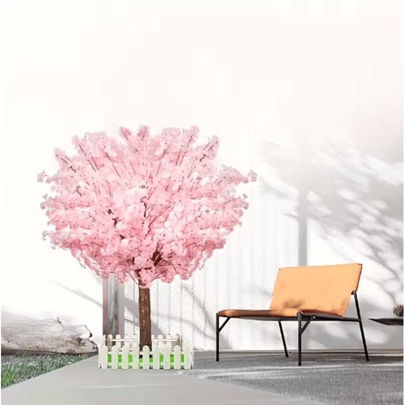 Artificial Cherry Blossom Tree Pink Sakura Decorative Tree For Weddings Parties Home Decor 3