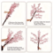 Artificial Cherry Blossom Tree Pink Sakura Decorative Tree For Weddings Parties Home Decor 6