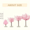 Artificial Cherry Blossom Tree Pink Sakura Decorative Tree For Weddings Parties Home Decor 7