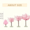 Artificial Cherry Blossom Tree Pink Sakura Decorative Tree For Weddings Parties Home Decor 7