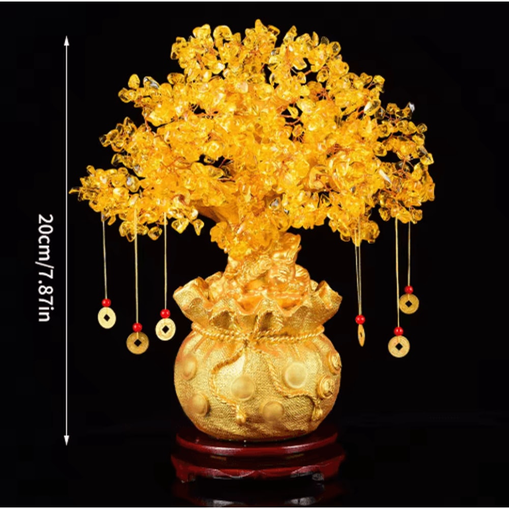 Natural Crystal Money Tree Feng Shui Fortune Tree Decor With Wealth Energy Design 2