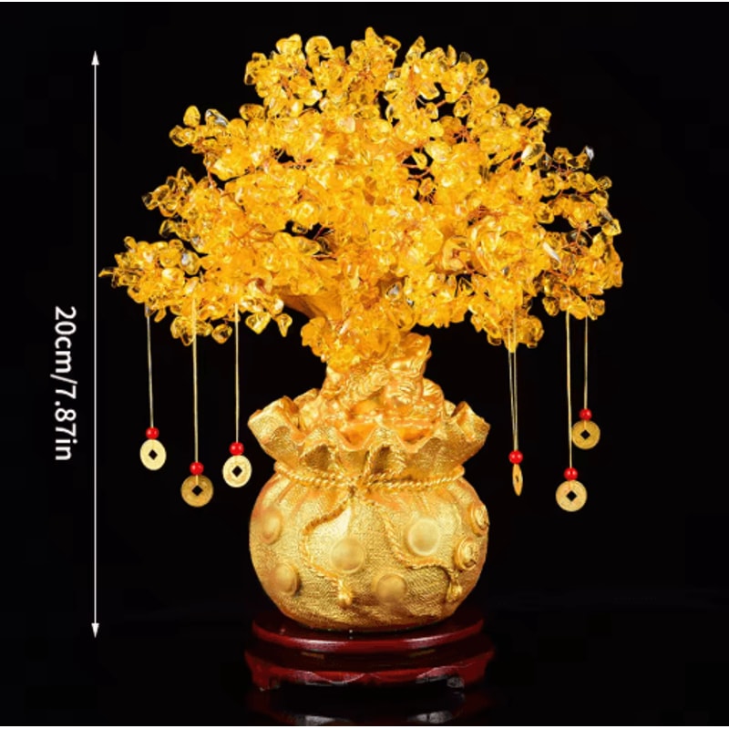 Natural Crystal Money Tree Feng Shui Fortune Tree Decor With Wealth Energy Design 2
