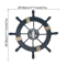 Vintage Nautical Ship Wheel Decor Wooden Boat Helm Wall Decoration For Coastal Homes 4