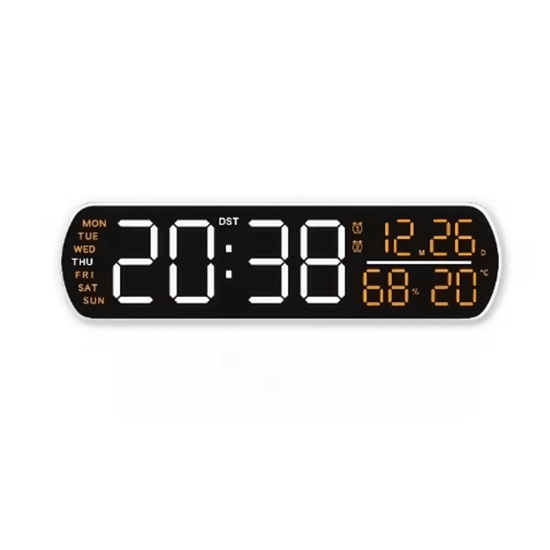 Digital Alarm Clock With Temperature Humidity LED Auto Dimmable Multifunction Desk Clock 2