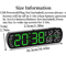 Digital Alarm Clock With Temperature Humidity LED Auto Dimmable Multifunction Desk Clock 12