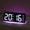LED Digital Alarm Clock With Temperature Display Modern Bedside Clock With Night Light Snooze 4