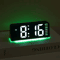 LED Digital Alarm Clock With Temperature Display Modern Bedside Clock With Night Light Snooze 6