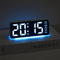 LED Digital Alarm Clock With Temperature Display Modern Bedside Clock With Night Light Snooze 8