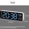 SmartView Large Digital Wall Clock With Temperature Humidity Display 4