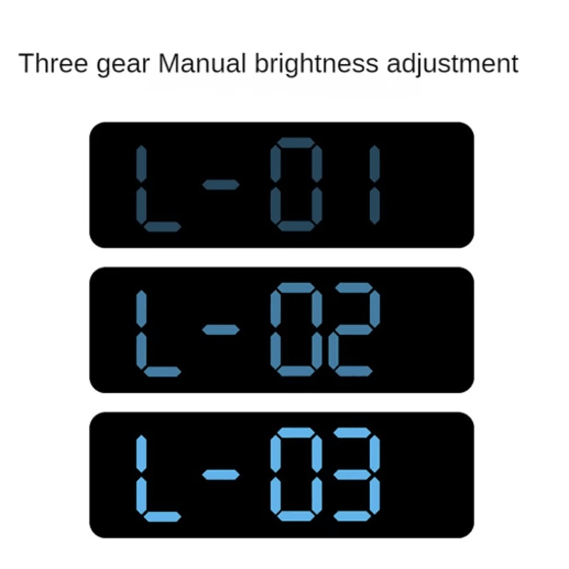 SmartView Large Digital Wall Clock With Temperature Humidity Display 6