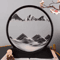 OceanFlow 3D Moving Sand Art Picture Round Glass Sandscape Decor 4