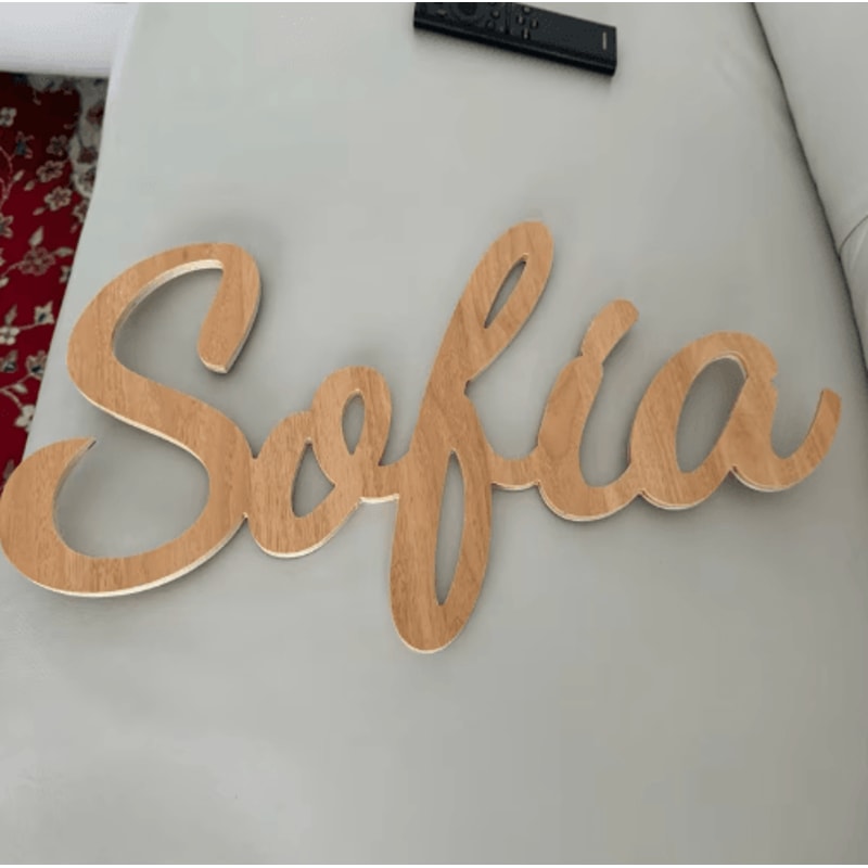 EverName Custom Wooden Name Sign Personalized Nursery Wall Decor 5