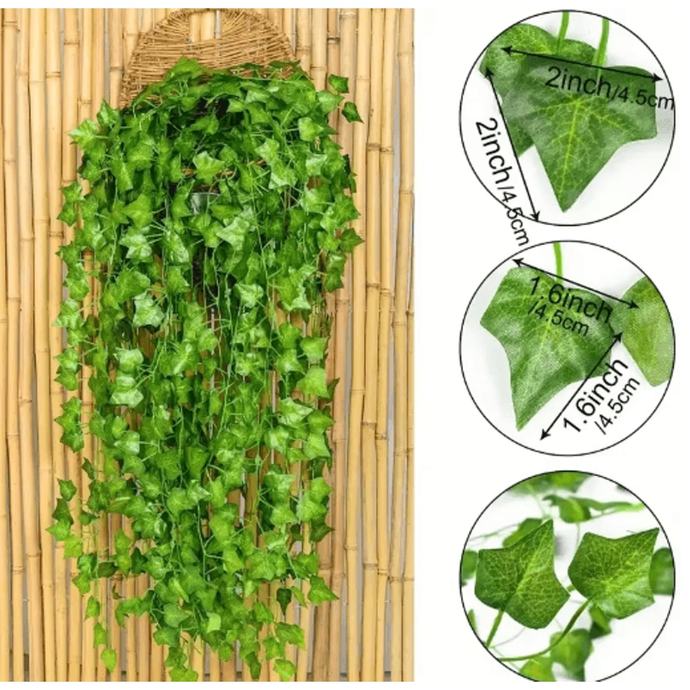 EverGreen Artificial Ivy Garland Realistic Hanging Vine Decor For Home Events 8