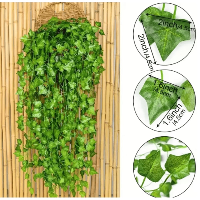 EverGreen Artificial Ivy Garland Realistic Hanging Vine Decor For Home Events 8
