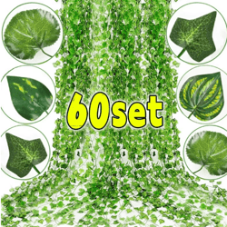 evergreen artificial ivy garland – realistic hanging vine decor for home & events