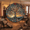 SunGlow Tree Of Life Acrylic Wall Hanging Round Decorative Welcome Sign 5