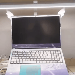 wingglow 3d pink monitor wings – cute gaming setup decor accessories (pair)