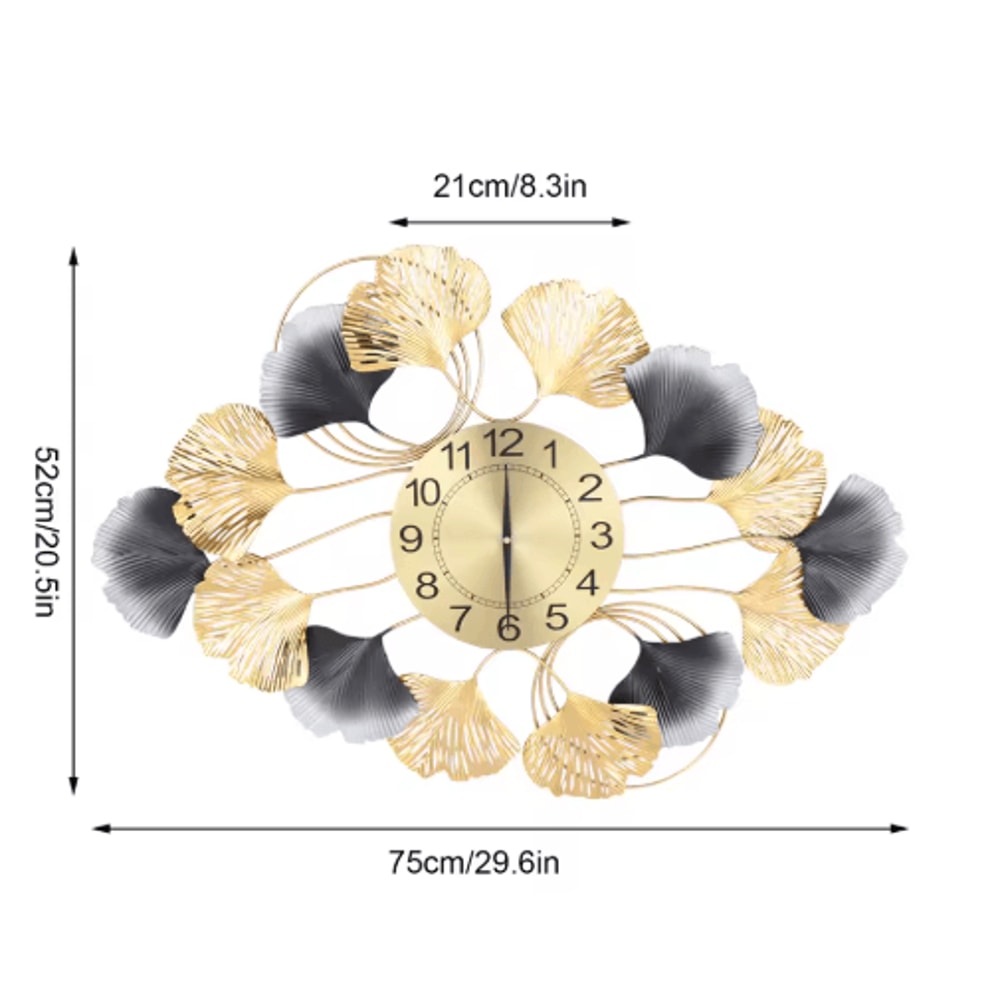 Aurelia Modern Luxury Gold Wall Clock Large Decorative Living Room Statement Piece 1