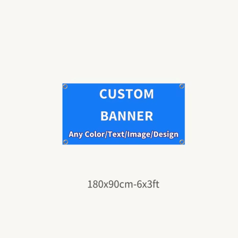 PrintFlex Custom Polyester Banner Personalized Indoor Outdoor Banner With Grommets 1