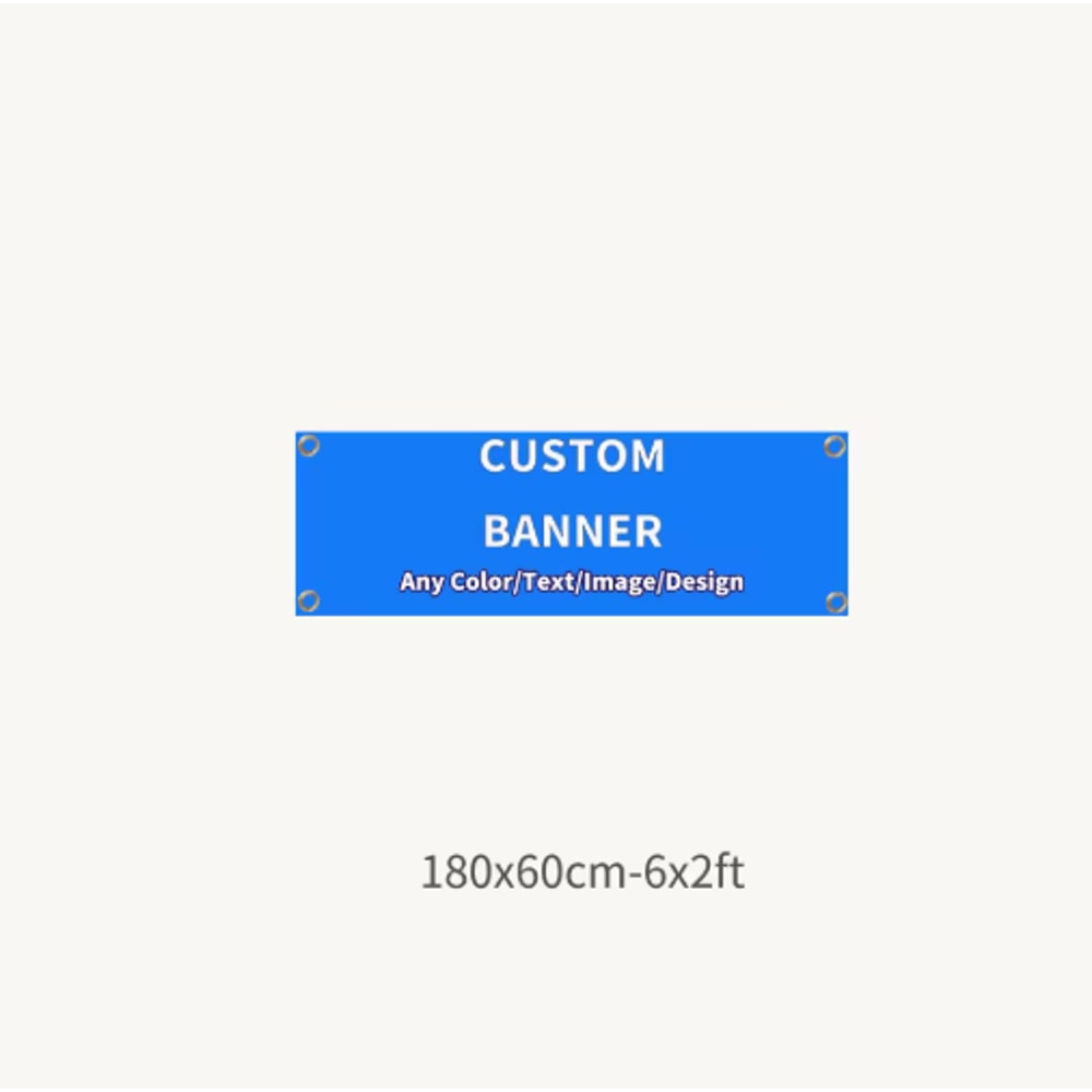 PrintFlex Custom Polyester Banner Personalized Indoor Outdoor Banner With Grommets 4