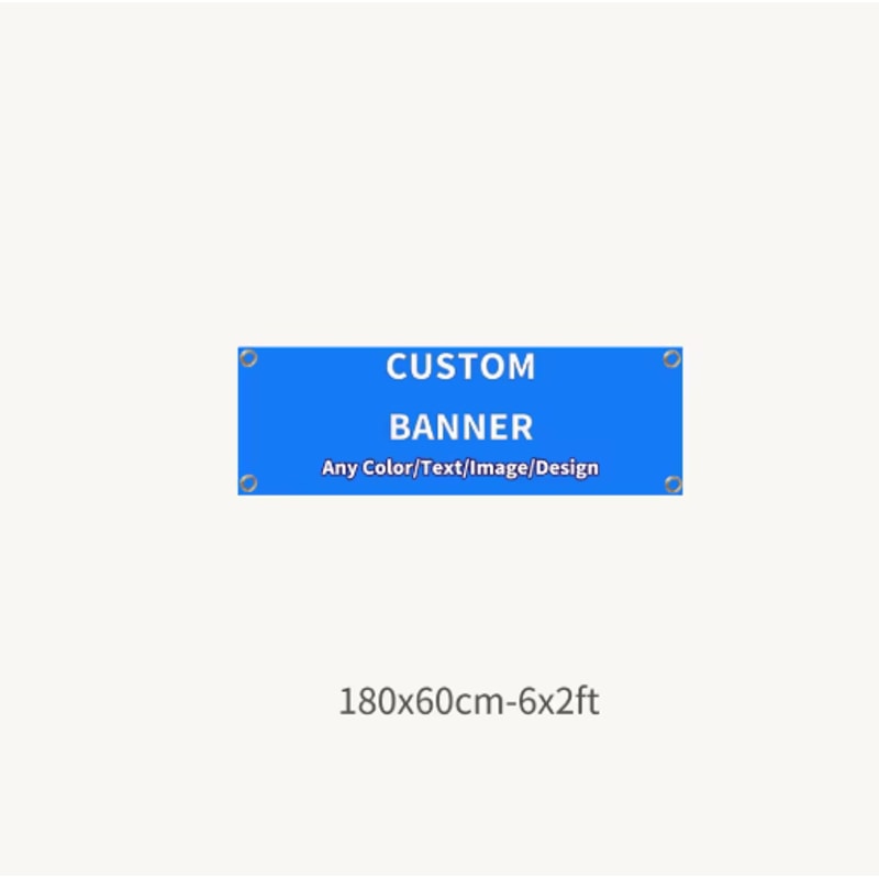 PrintFlex Custom Polyester Banner Personalized Indoor Outdoor Banner With Grommets 4