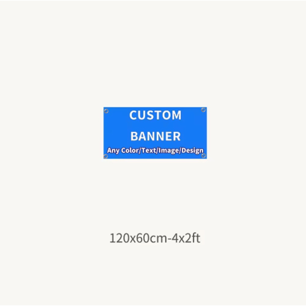 PrintFlex Custom Polyester Banner Personalized Indoor Outdoor Banner With Grommets 6