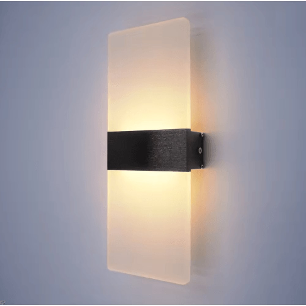 LumiEdge Modern LED Wall Lamp Minimalist Aluminum Acrylic Wall Sconce 2