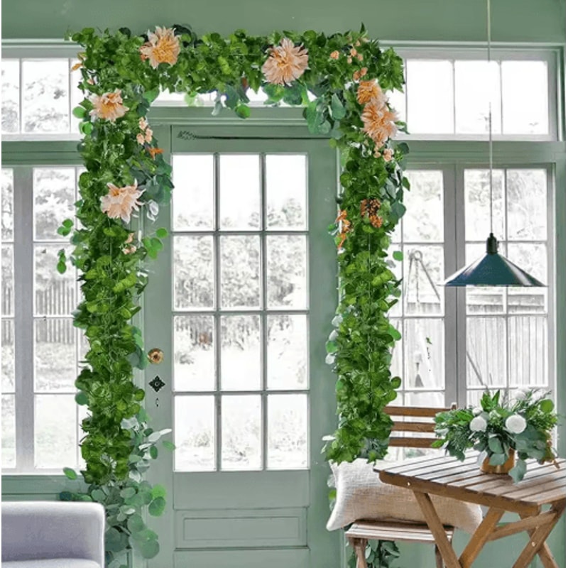 SilkLeaf Artificial Ivy Garland Realistic Hanging Vine Decor For Home Events 6