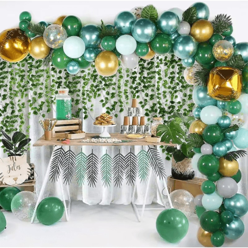 GreenVibe Artificial Ivy Garland Set Realistic Hanging Vine Decor 122436 PCS 2