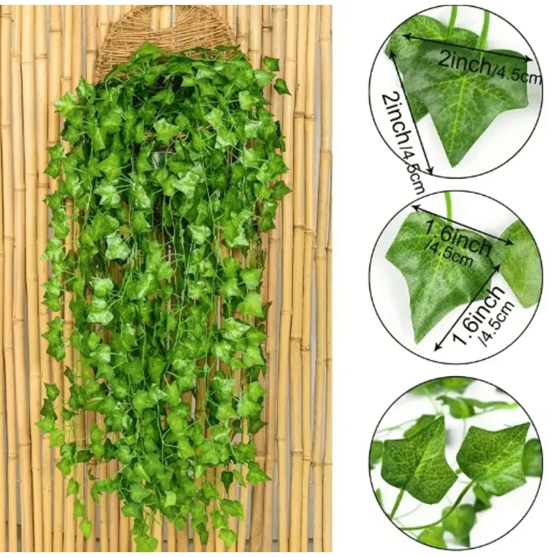 NatureDrape Artificial Ivy Vine Garland Realistic Hanging Leaf Decor For Home Events 0