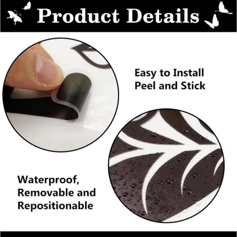 InspireBloom Motivational Wall Stickers Positive Quote Butterfly Peel And Stick Decor 3