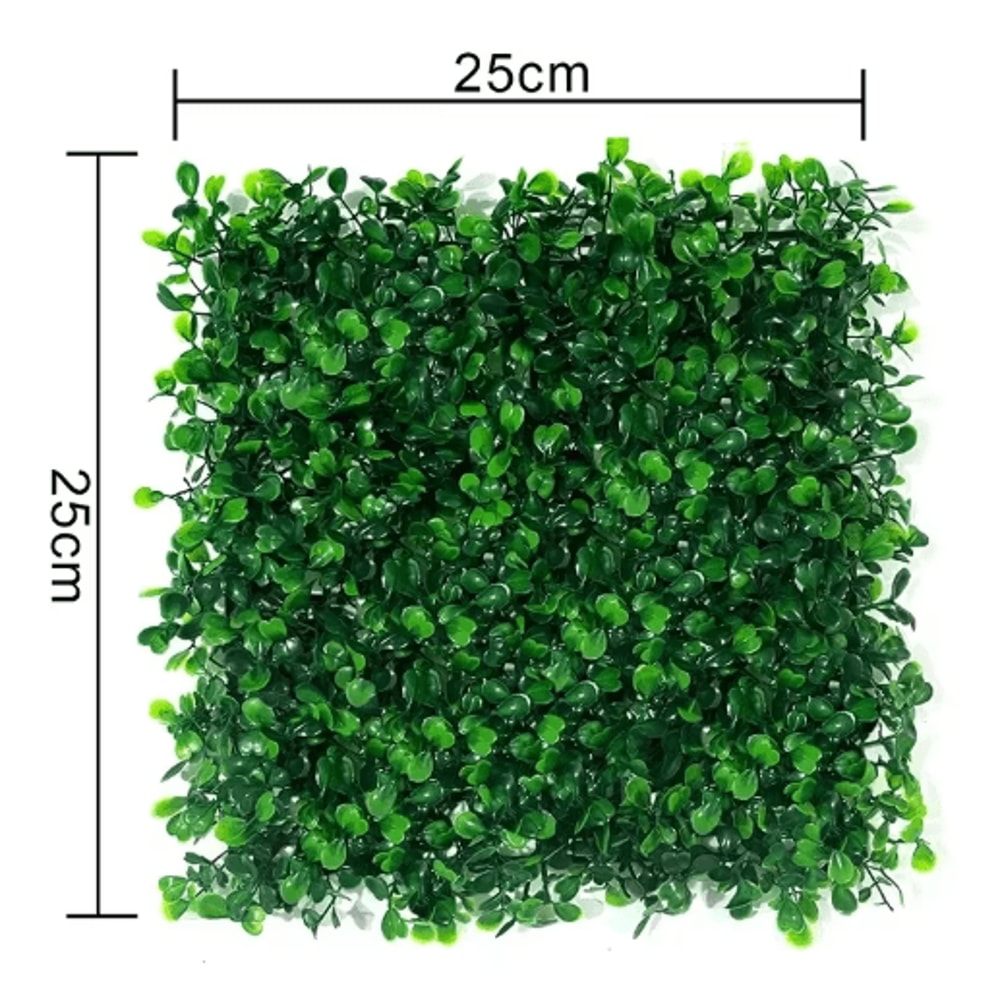 GreenShield Artificial Boxwood Wall Panels UV Resistant Greenery Privacy Fence 10PCS 1
